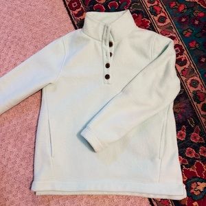 J.Crew Heavy Fleece Mint pullover